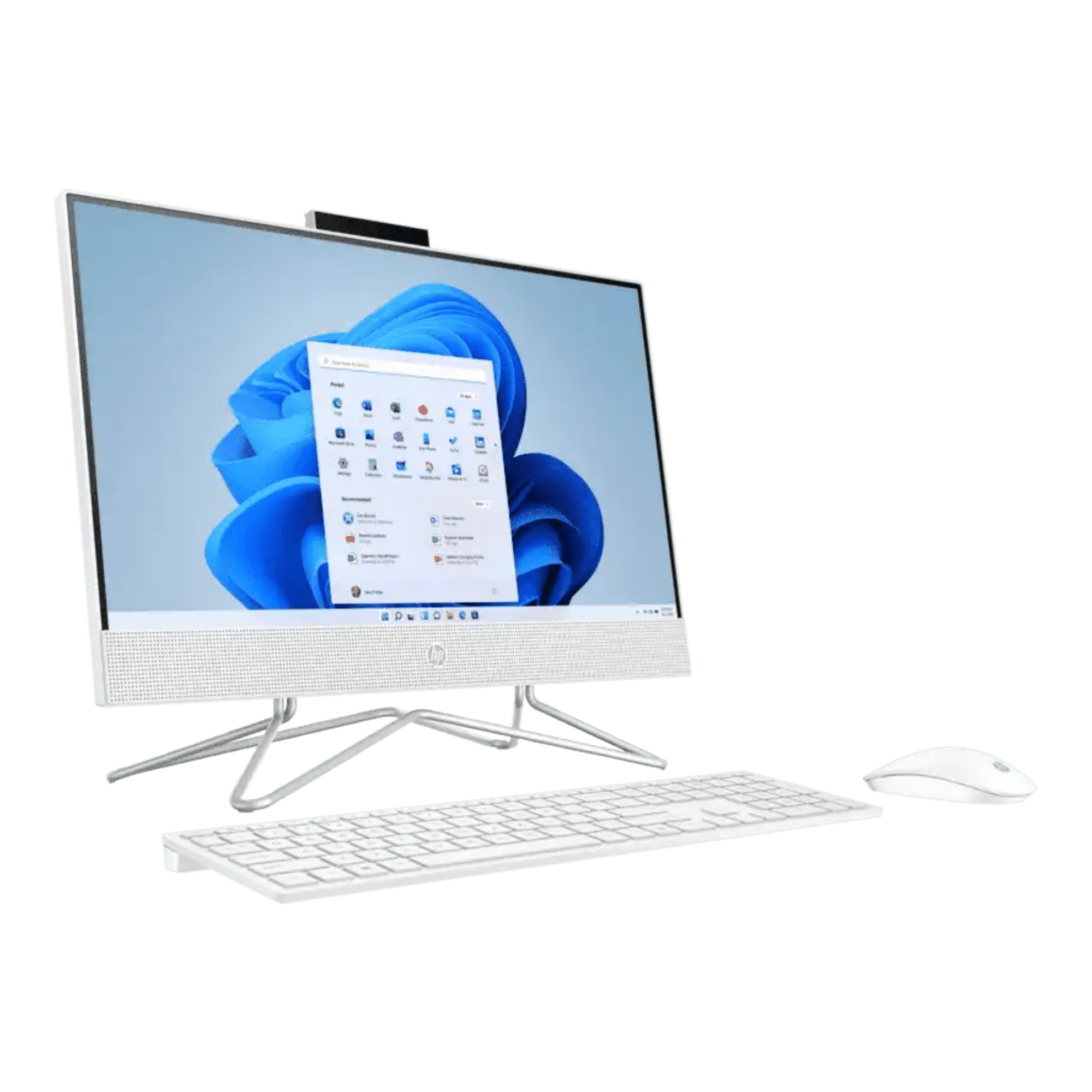 HP AIO Bundle i5 12th Gen Desktop PC White,8GB-1TB 256GB SSD