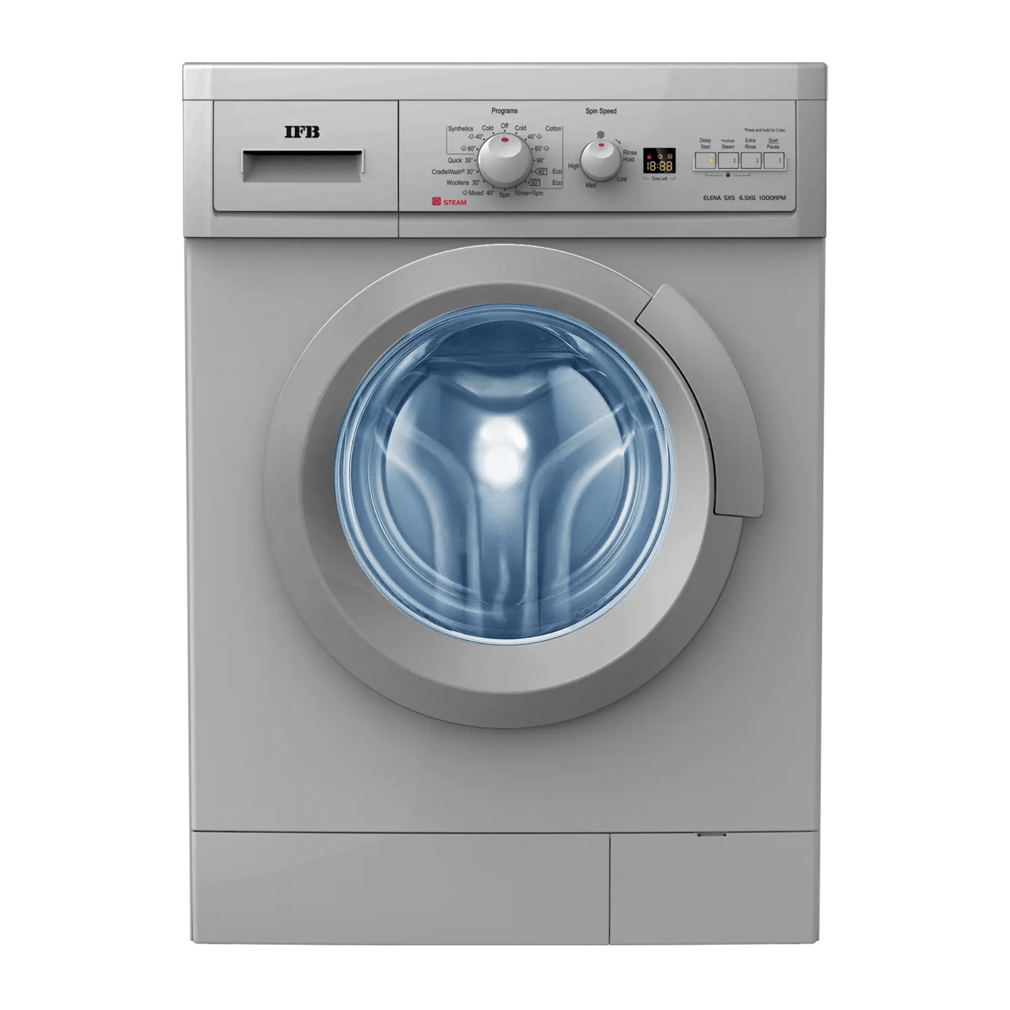 Buy IFB 6.5Kg Front Load Washing Machine, Elena SXS (Silver)