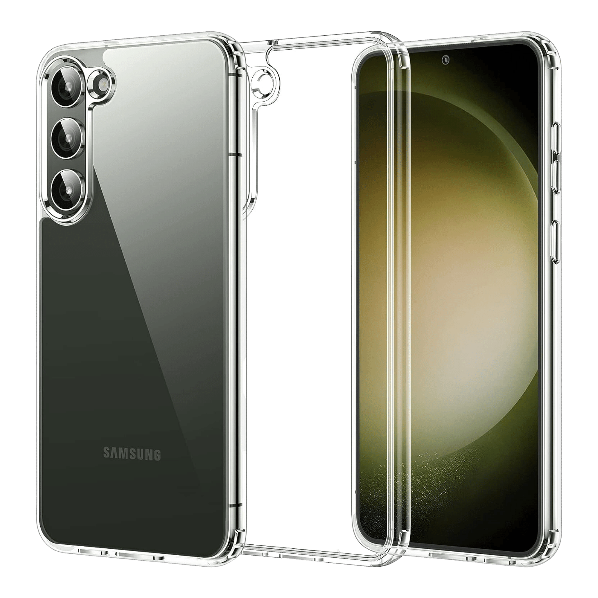 Get inbase ultra clear transparent galaxy S23 back case