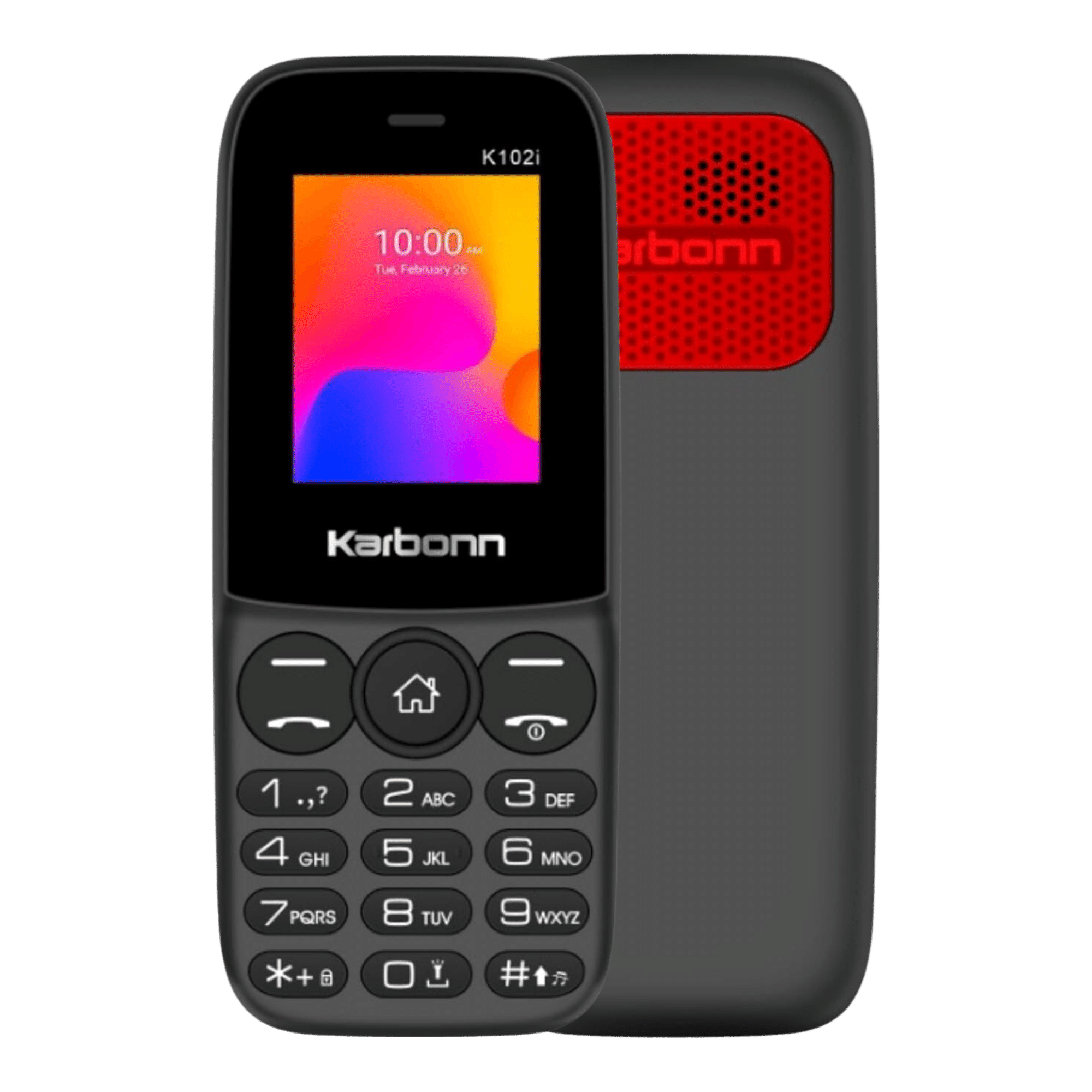 Shop Karbonn K102i Black Red Dual SIM