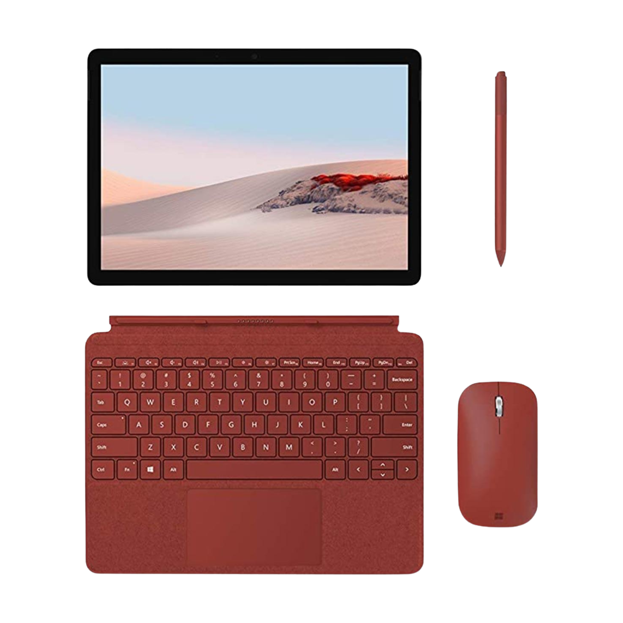 Buy Microsoft Type Cover For Surface Go 2 Red at Best Price