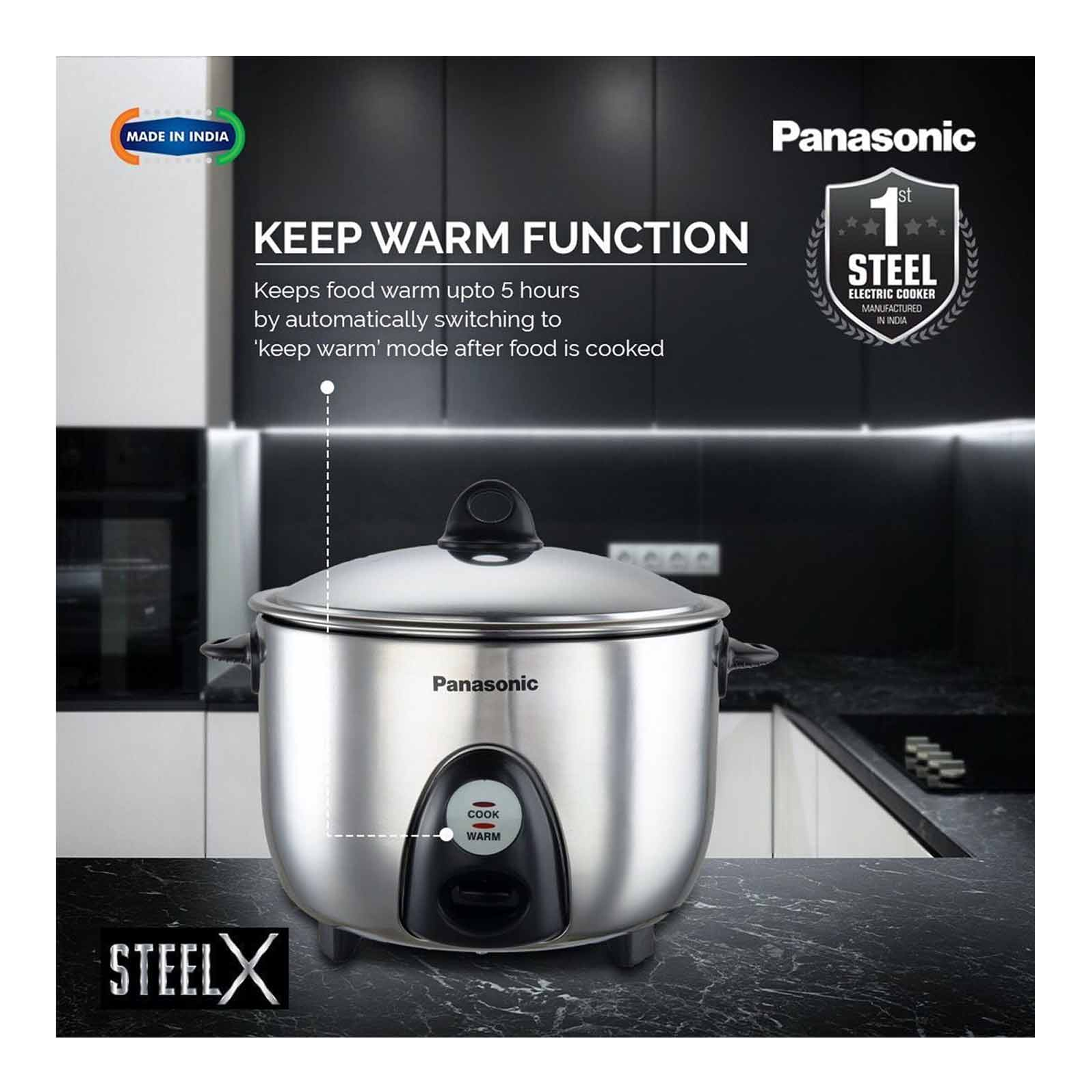 Panasonic stainless discount steel rice cooker