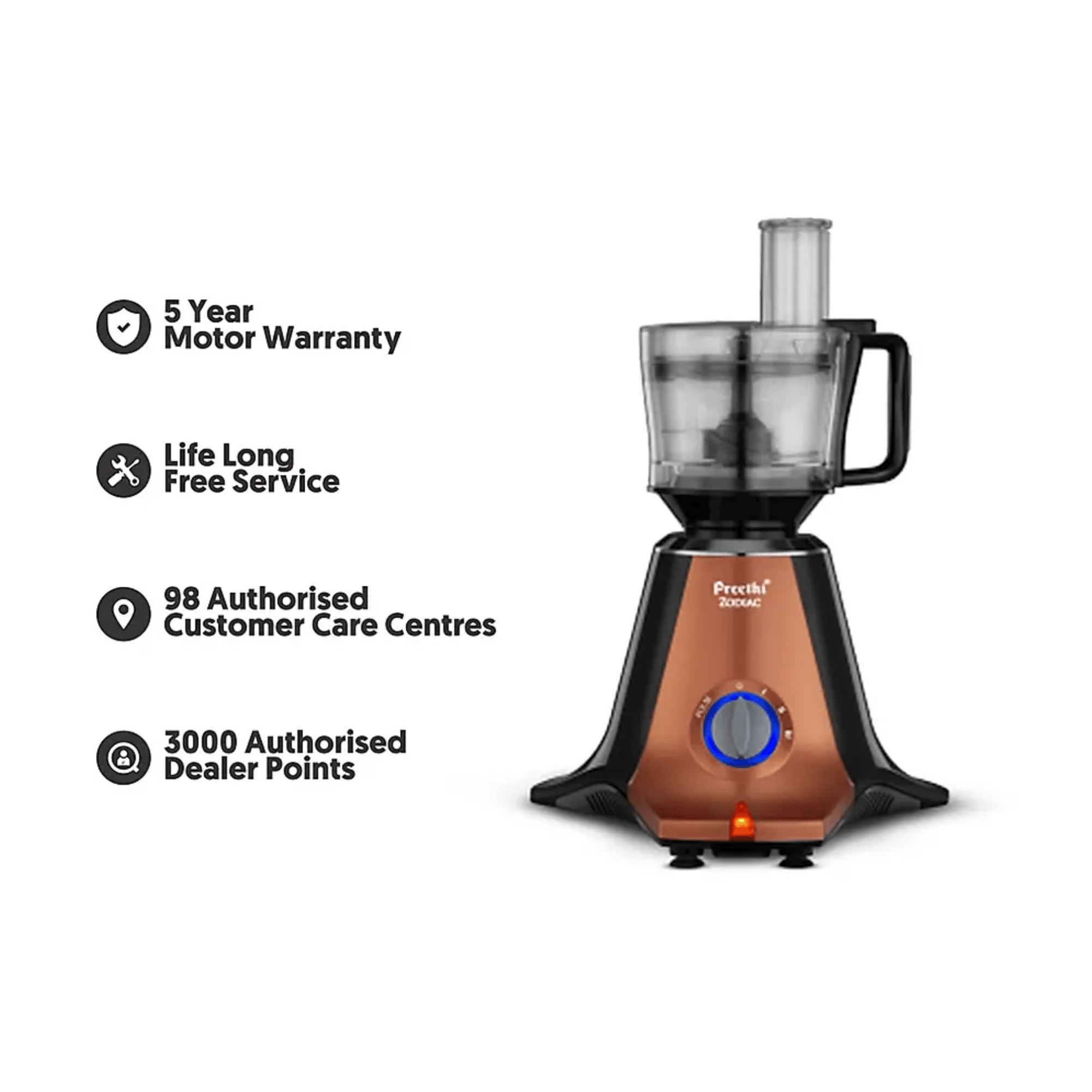 Shop Preethi Zodiac Copper Black | Stardust Mixer Grinder