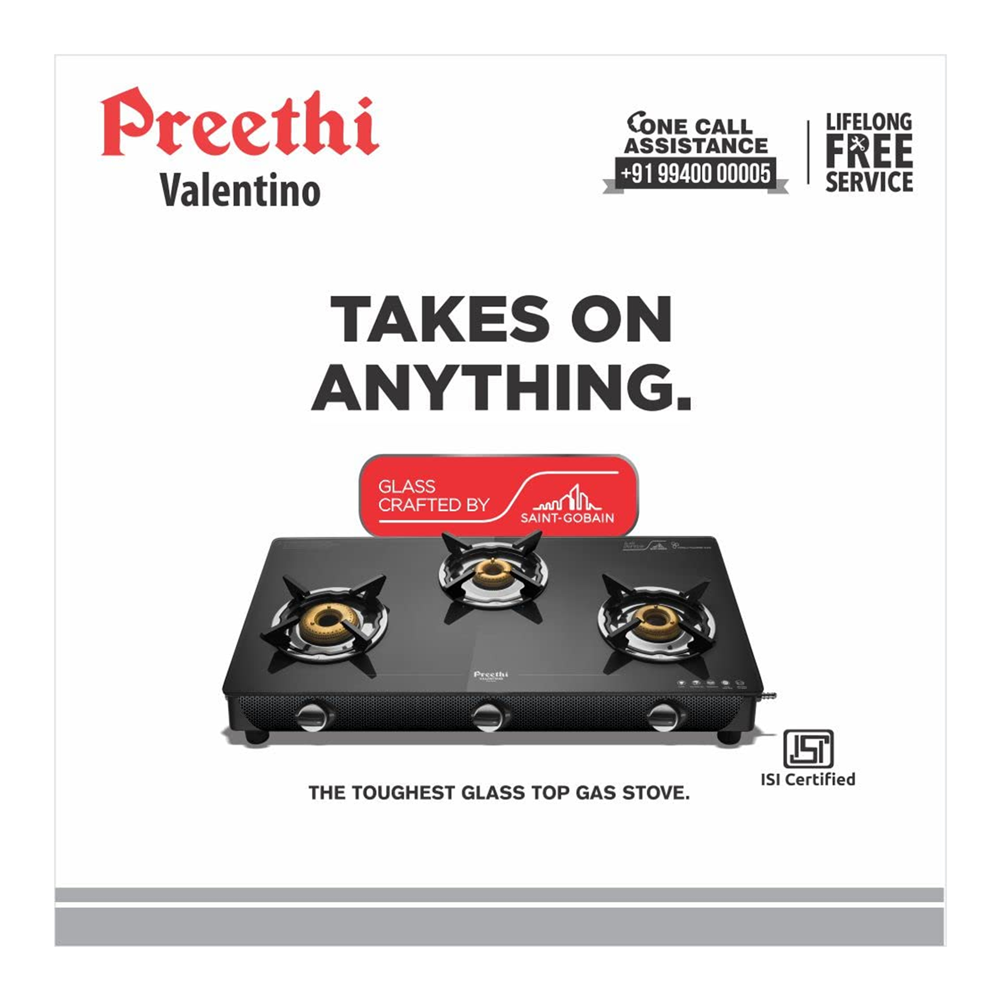 preethi valentino carbon 3 burner