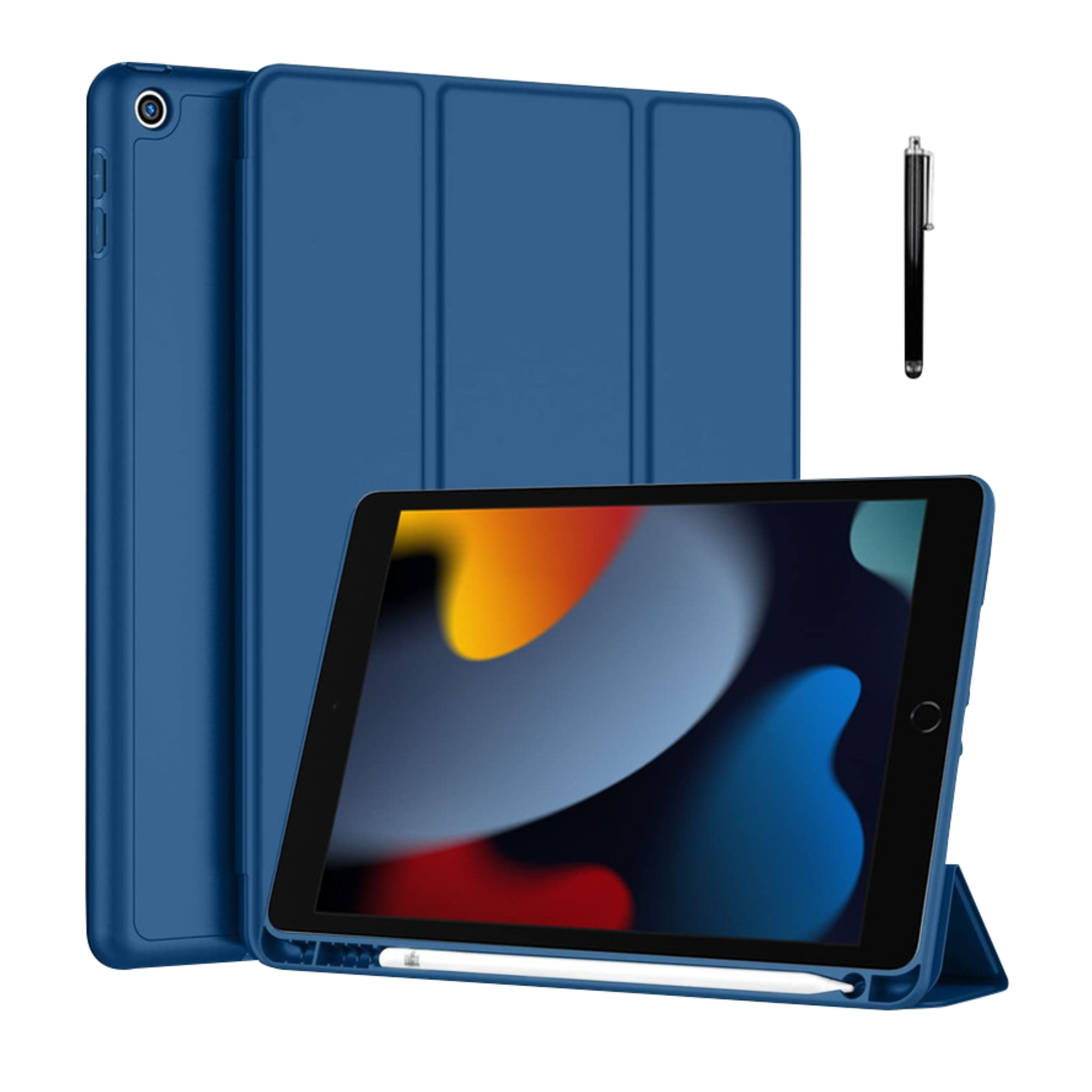 robocare-leather-cover-for-ipad-10-2-inch-8th-9th-gen-blue