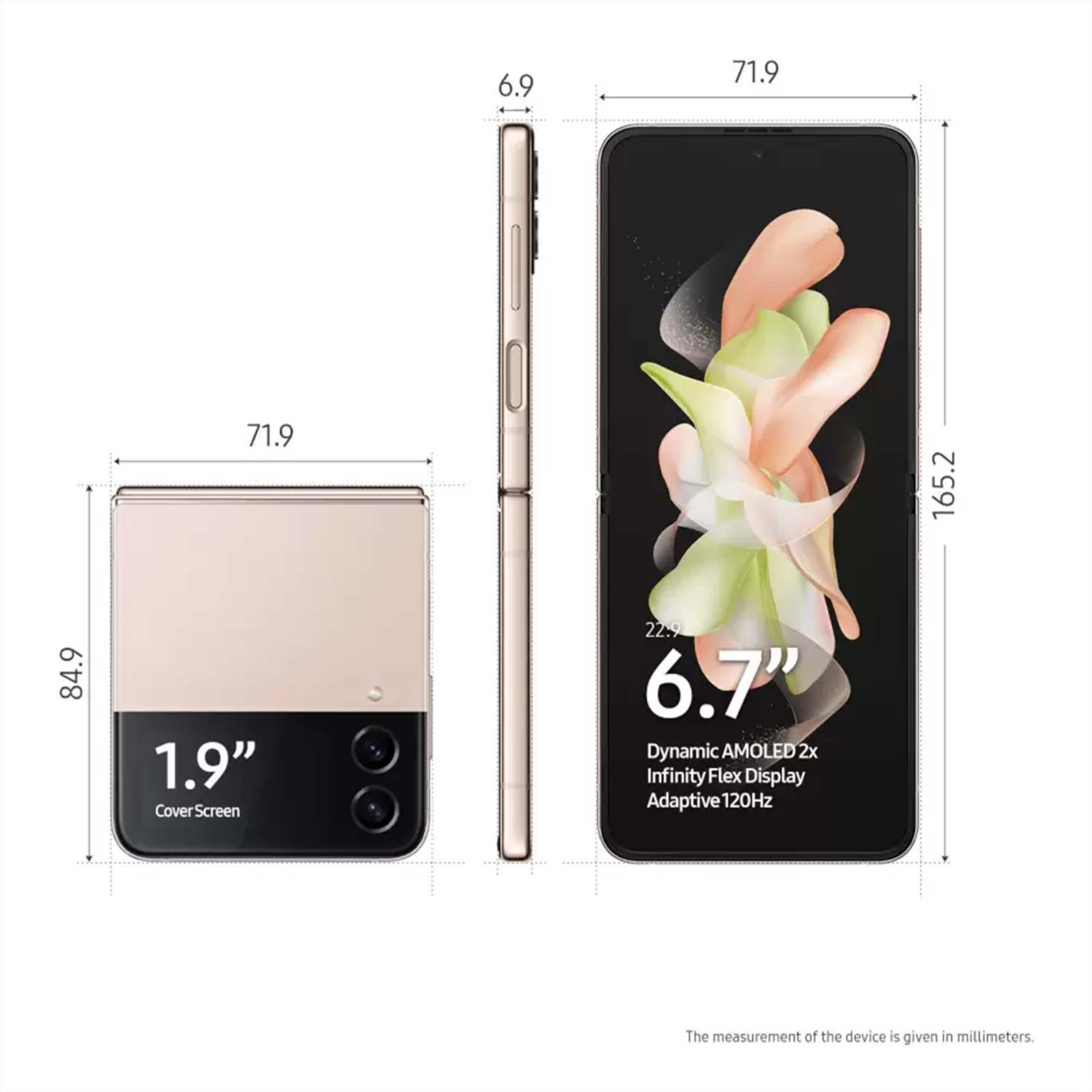 samsung galaxy z flip4 5g 256gb pink gold