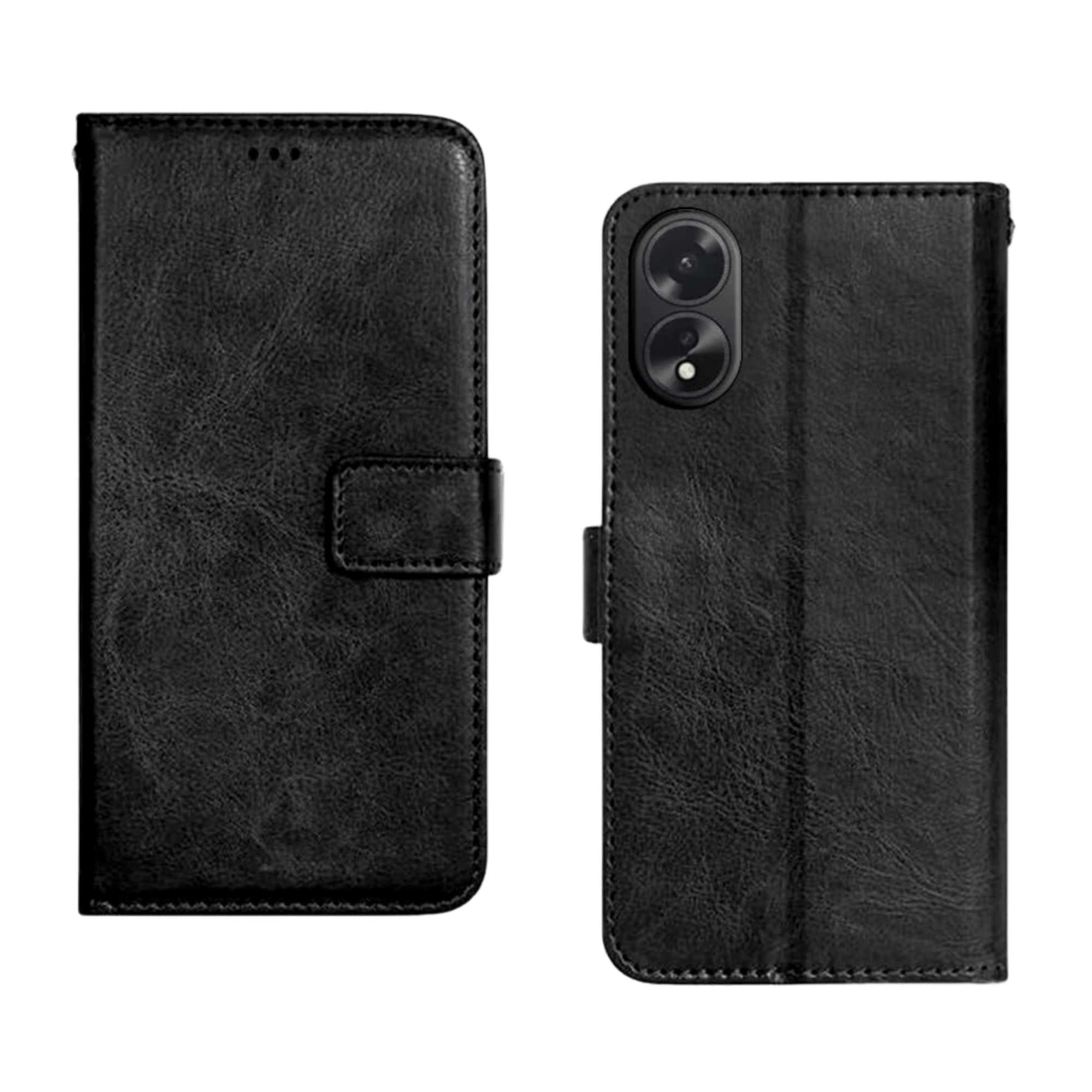 CUSTODIA COVER LIBRO per OPPO - LIBRETTO SMART MAGNET CASE NERO CUSTODIA COVER LIBRO per OPPO - LIBRETTO SMART MAGNET CASE NERO