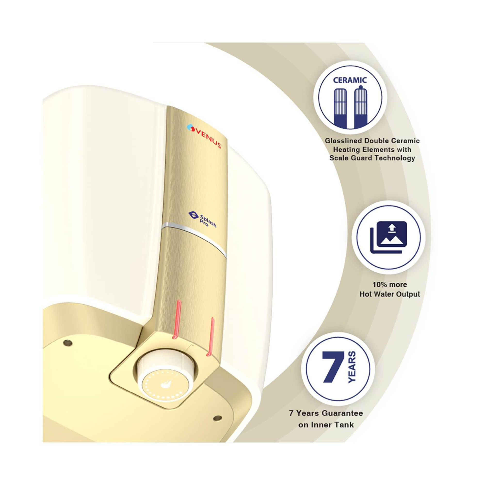 Venus Splash Pro 10 litre Storage Water Heater | Tuscan GoldBuy Venus Splash  Pro 10 litre Storage Water Heater | Tuscan Gold