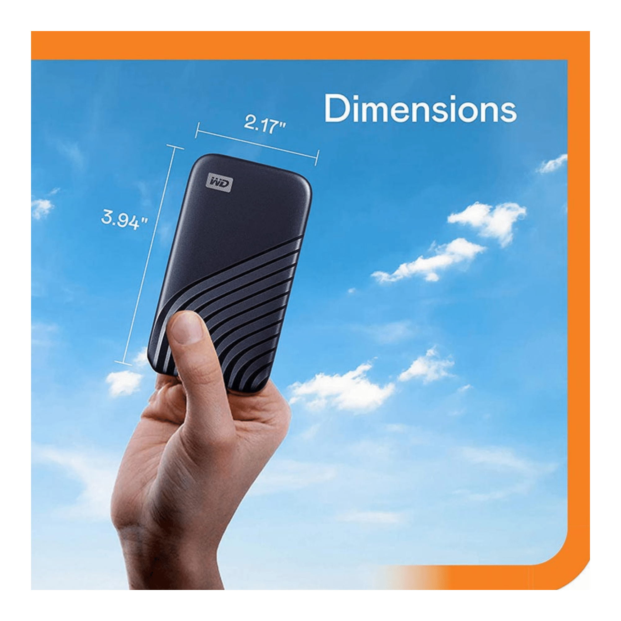 Shop WD 500GB My Passport SSD, Midnight Blue at an Offer!