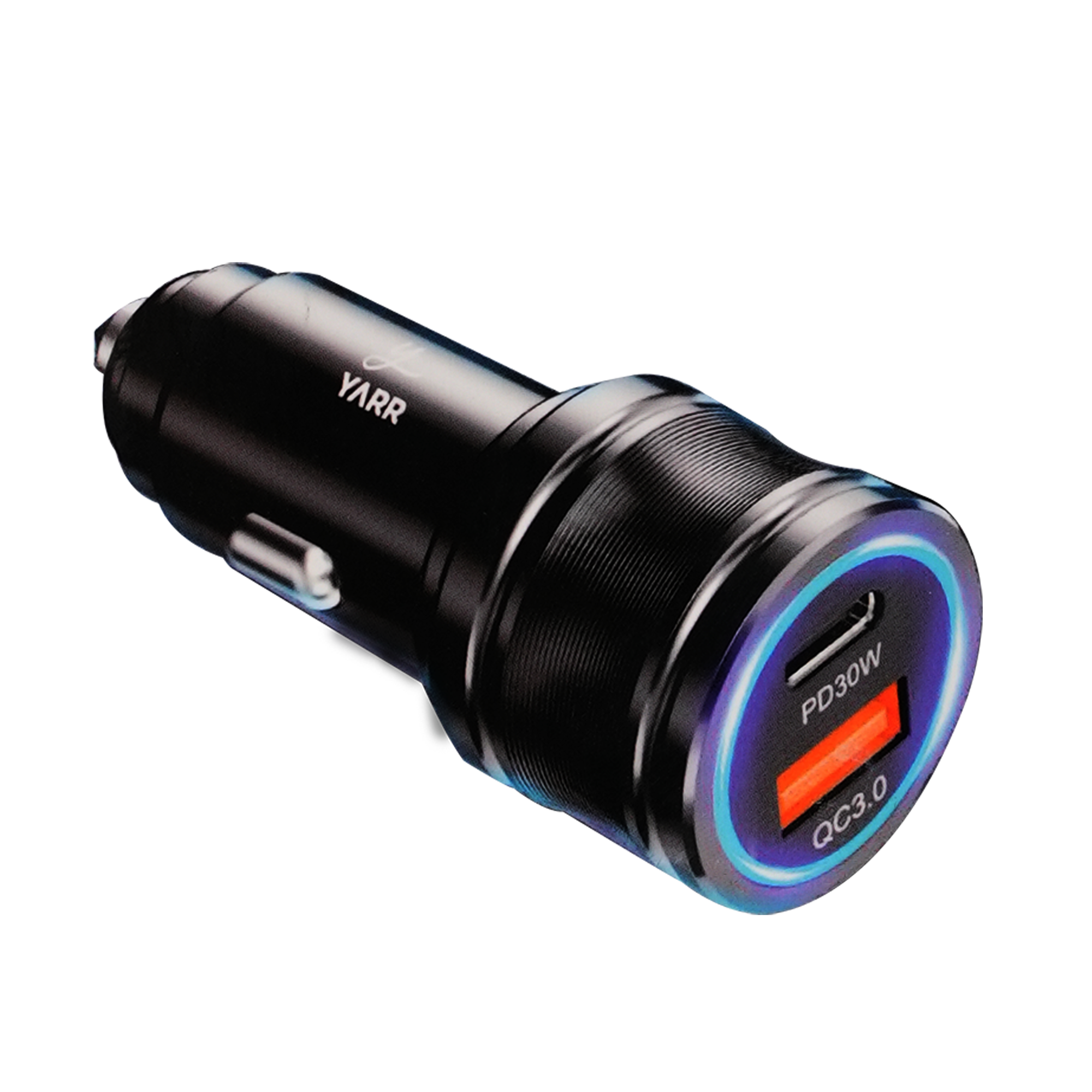 Buy Yarr 55W QC+PD Car Charger 65W Type C Cable ( Black ) at Online