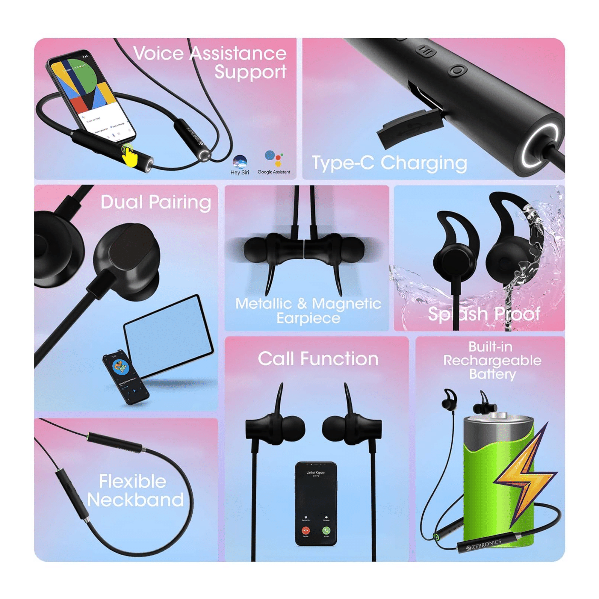 Neckband Earphones How To Connect Zebronics Bluetooth Headset To
