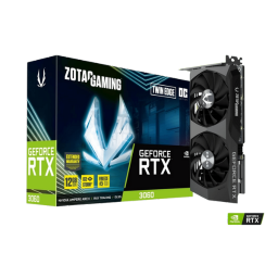 Gaming Graphics Card Black Zotac Nvidia Geforce RTX 3060