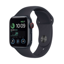 Apple Watch SE GPS + Cellular, 44 mm Midnight at Poorvika
