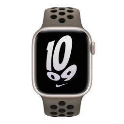Get Apple Watch Nike Sport Band 41mm (Olive Grey Black)