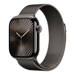 Apple Watch Series 10 GPS Cellular Titanium Case With Milanese